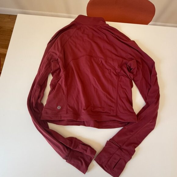 It's Rulu Run Cropped / Crop Half Zip Mulled Wine / MLWI - Picture 6 of 8